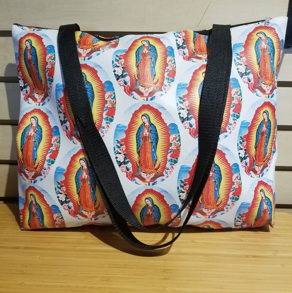 Our Lady of Guadalupe Virgin Mary Tote Bag - Picture 2 of 11